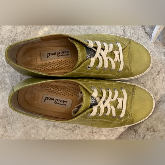 RARE Paul Green Leather Sneakers sz 8 - Picture 4 of 11